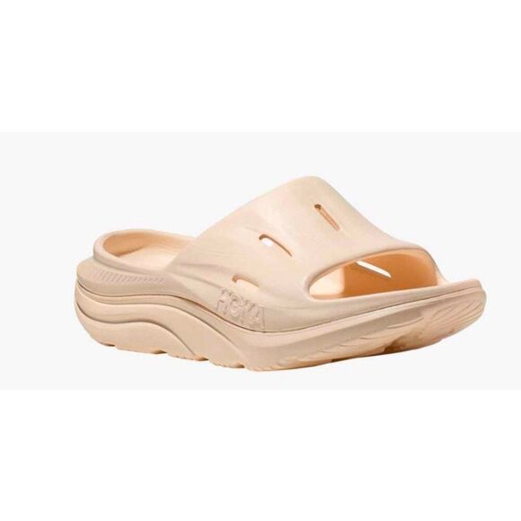 Hoka One One Ora Recovery Slide 3 Men's Sz 8 Vanilla Cream Sandals Women’s Sz 10 - Picture 4 of 11